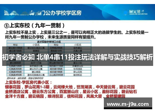 初学者必知 北单4串11投注玩法详解与实战技巧解析 初学者必知 北单4串11投注玩法详解与实战技巧解析