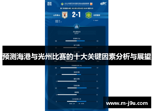 预测海港与光州比赛的十大关键因素分析与展望 预测海港与光州比赛的十大关键因素分析与展望