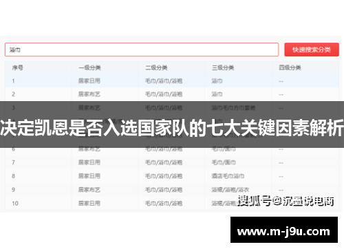 决定凯恩是否入选国家队的七大关键因素解析 决定凯恩是否入选国家队的七大关键因素解析