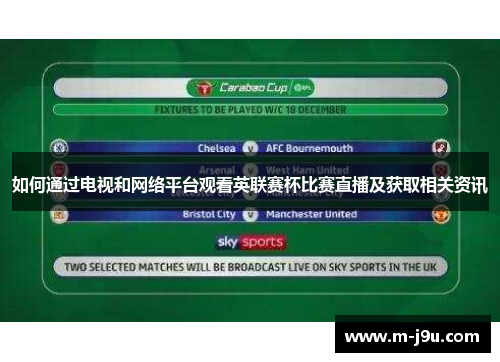 如何通过电视和网络平台观看英联赛杯比赛直播及获取相关资讯